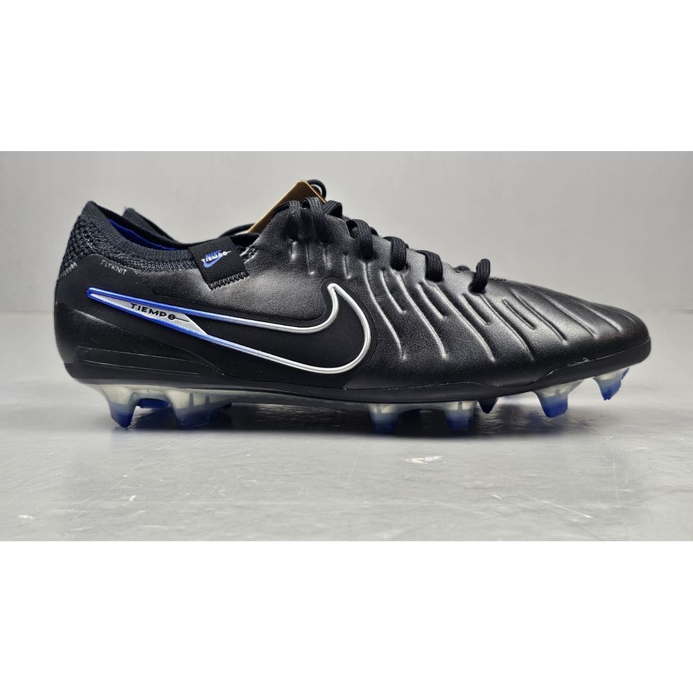 Nike Tiempo Legend 10 Elite FG Soccer Cleats Mens 7.5 Black Blue DV4328-040 NWT - Picture 3 of 8